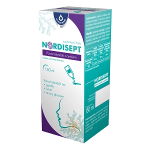 Nordisept Porost islandzki z cynkiem syrop, 150 ml
