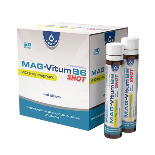 Zestaw Mag-Vitum B6 SHOT, 20 fiolek