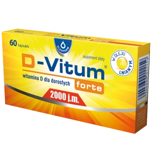 D-Vitum Forte 2000 j.m. witamina D dla dorosłych, 60 kapsułek