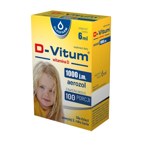 D-Vitum witamina D 1000 j.m. aerozol, 6ml
