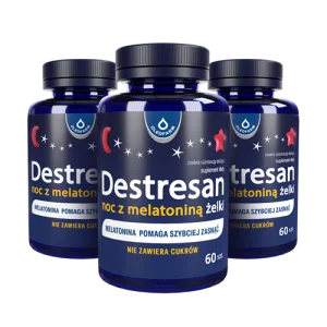 Zestaw 3 x Destresan noc z melatoniną, 3 x 60 żelków