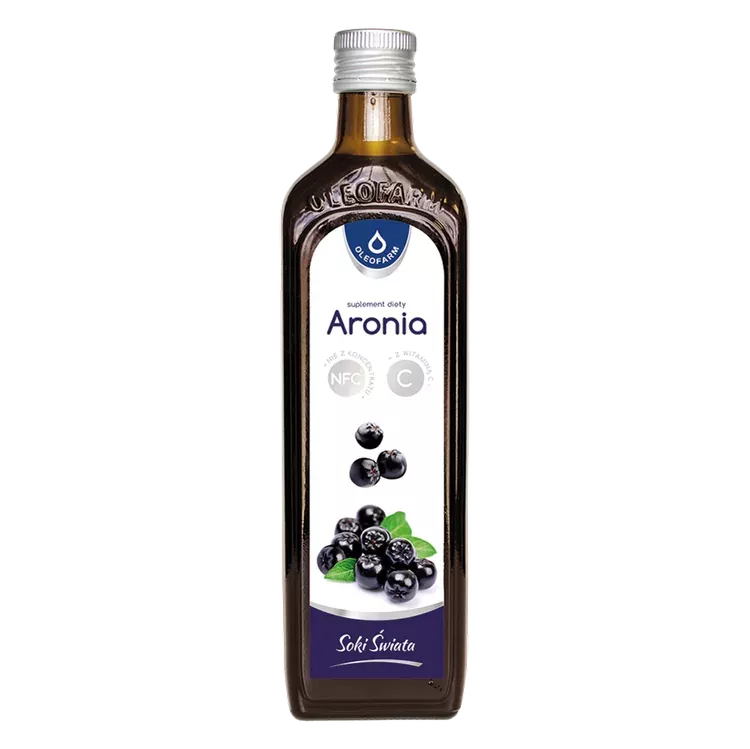 Aronia, sok z aronii z witaminą C 490 ml