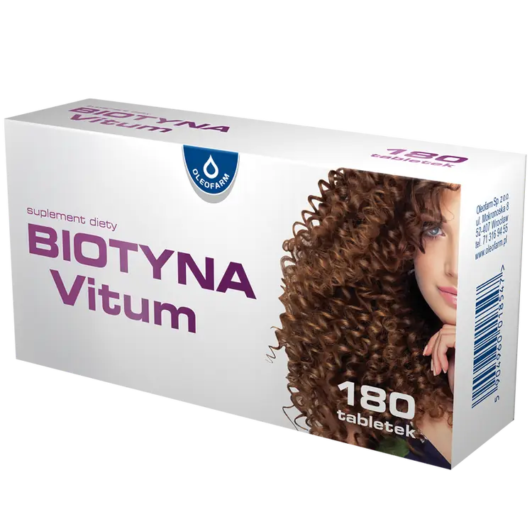 Biotyna Vitum, 180 tabletek