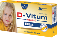 D-Vitum witamina D 1000 j.m., 36 kapsułek twist-off 