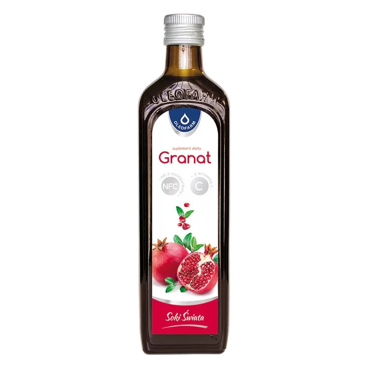 Granat, sok z owoców granatu z witaminą C 490 ml
