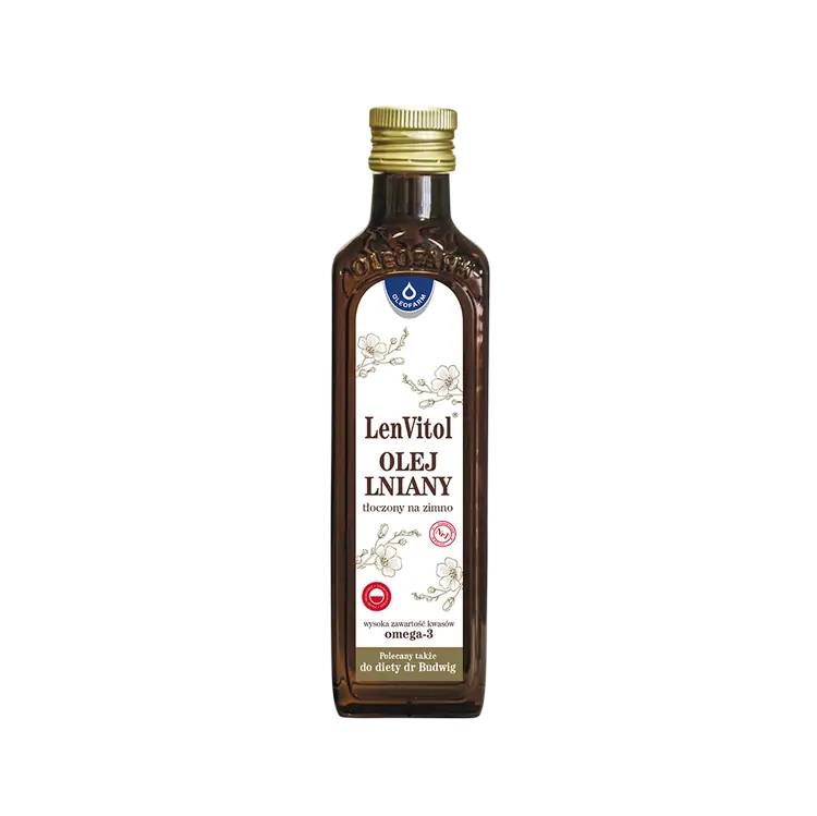 LenVitol® - olej lniany tłoczony na zimno, 250ml
