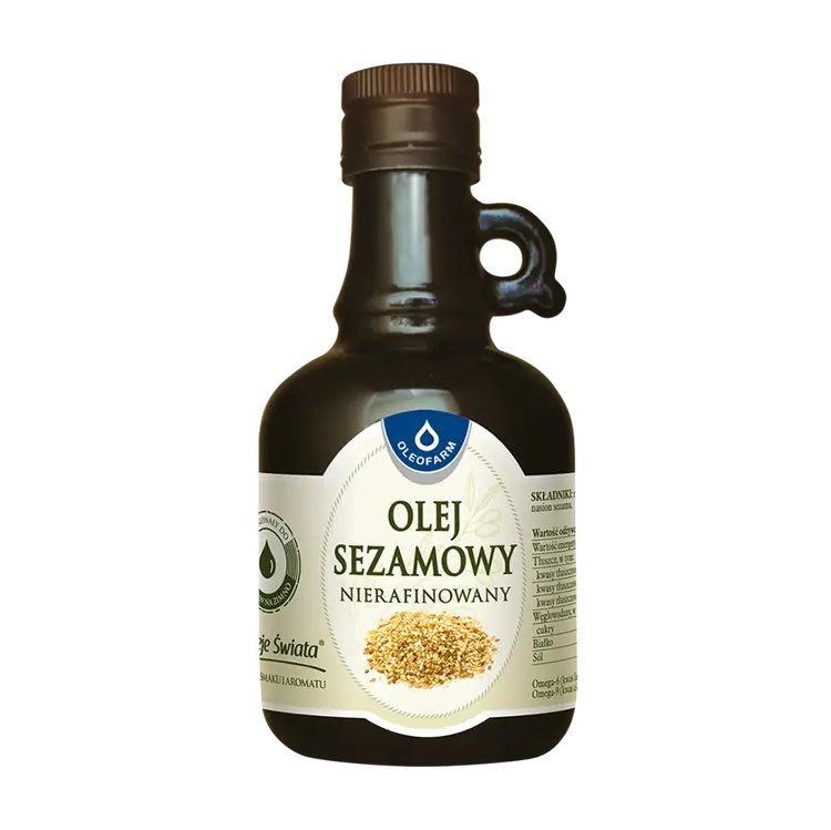 Olej sezamowy nierafinowany, 250 ml
