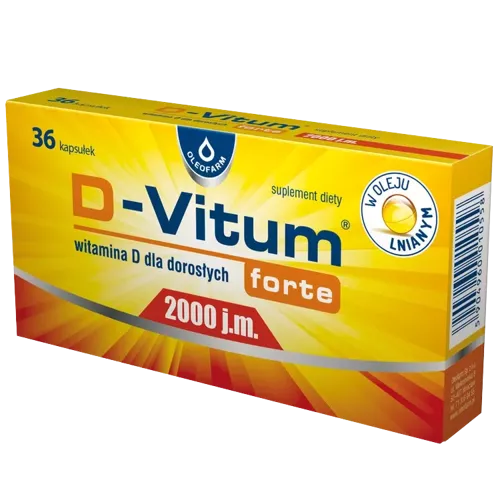 D-Vitum Forte 2000 j.m., 36 kapsułek