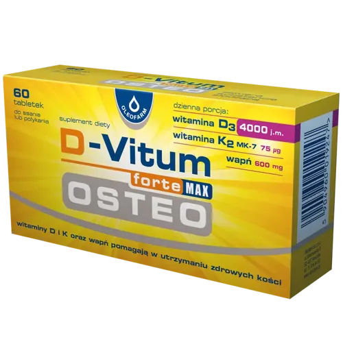 D-Vitum forte Max Osteo, 60 tabletek