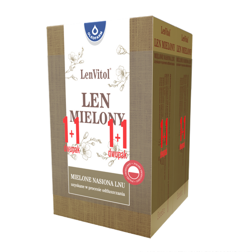 Len mielony - dwupak, 200g + 200g