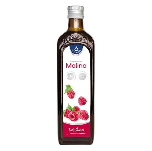 Malina, sok z malin z witaminą C 490 ml