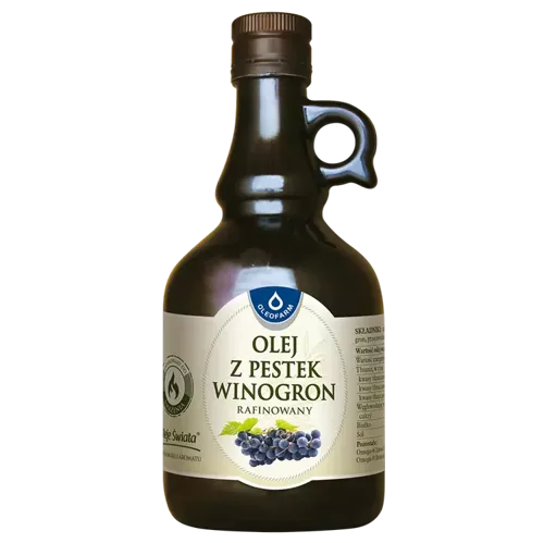 Olej z pestek winogron rafinowany, 500 ml