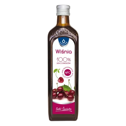 Wiśnia 100% sok z owoców wiśni, 490ml